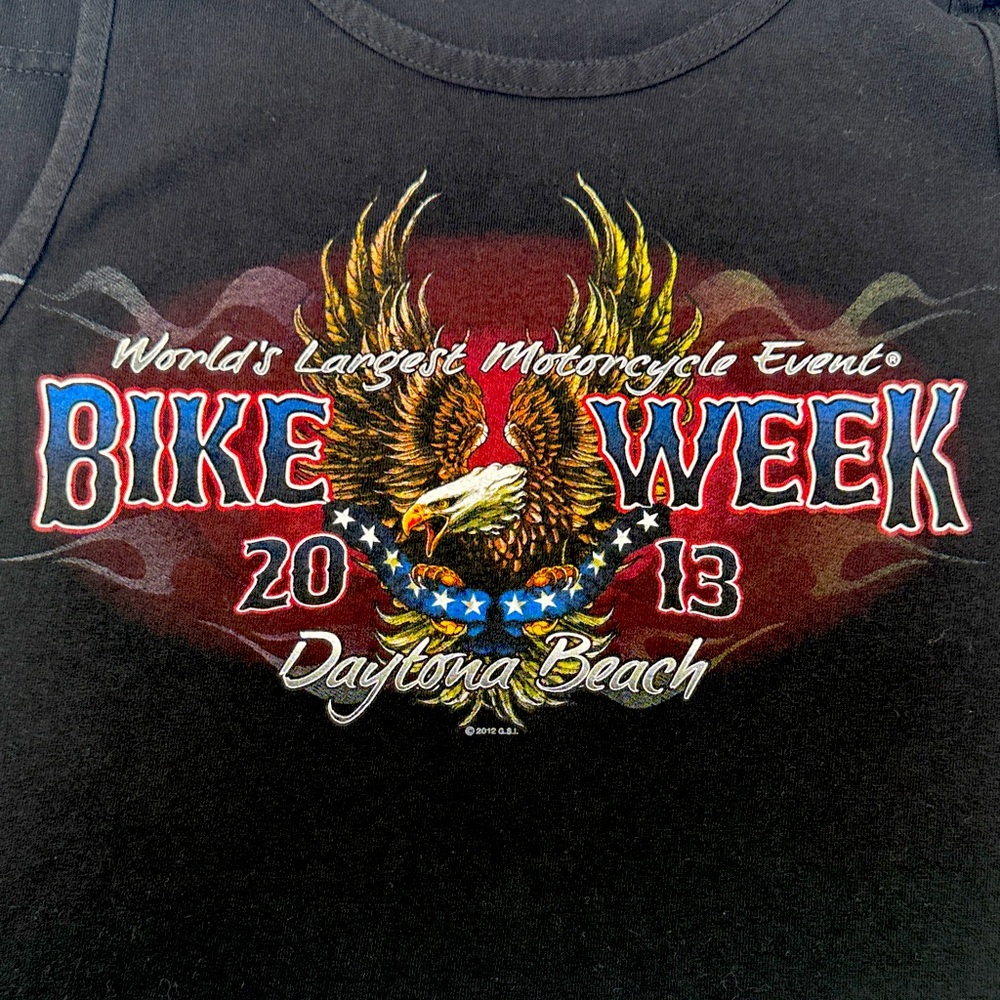 Bike Week Daytona Beach 2013 Black‎ Graphic T-Shirt Size XL